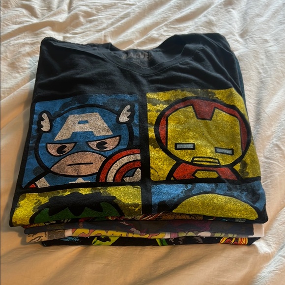 Vintage Marvel Graphic T-Shirts Set, Size M, Except the White Shirt is a L. - Picture 7 of 7